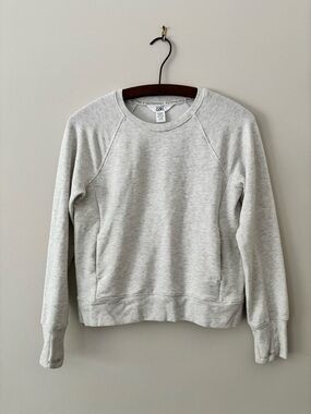 Athleta Girl Cozy Grey Crewneck Sweater